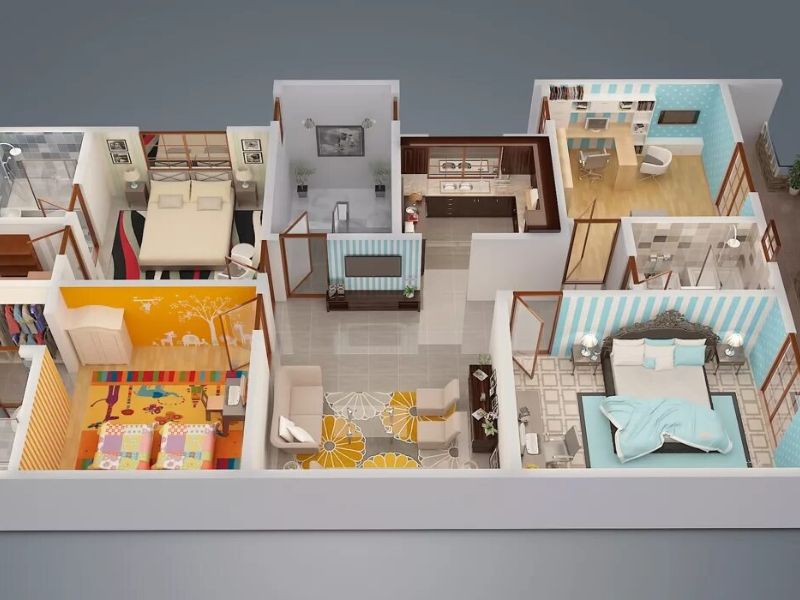 Mô hình nội thất nghệ thuật tái hiện sinh động