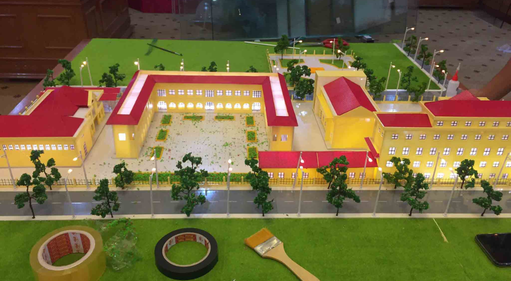 mô hình 3d trường học