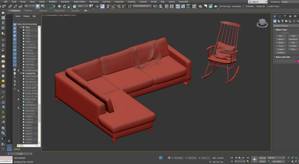 mô hình hóa nội thất