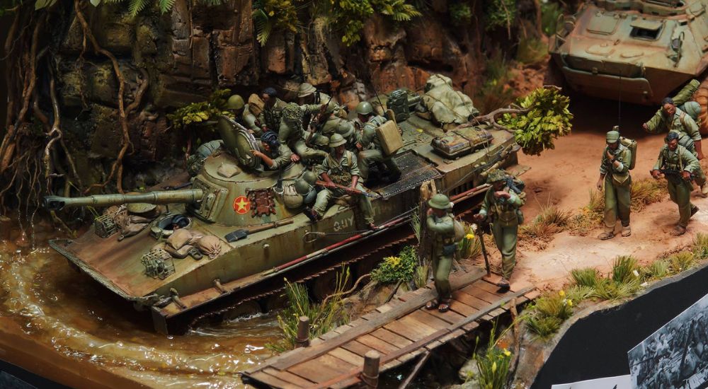 Sa bàn chiến đấu giúp mô phỏng toàn diện các tình huống trên chiến trường