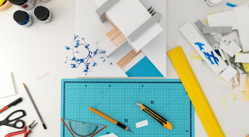 Dụng cụ và nguyên vật liệu cần chuẩn bị cho mô hình kiến trúc