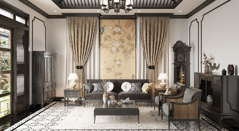 Mô hình nội thất Đông Dương (Indochine)